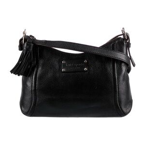 Kate Spade Black Shoulder Bag with Tassel Detail
